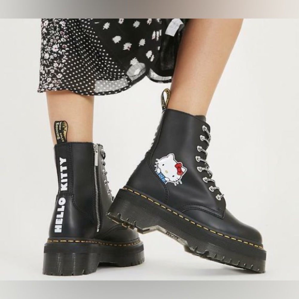 Dr. Martens Hello Kitty Jadon Leather Boots